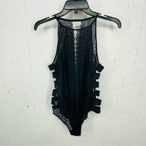 ETAM Women’s size Large Black Lace Bodysuit